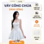 Váy Thiết Kế Céla Dáng Bồng Xoè Phối Ren Vintage, Váy Công Chúa Tiểu Thư Đi Biển Ulzzang