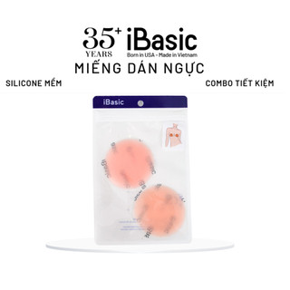 [MUA 1 TẶNG 1] Combo 3 cặp dán ngực silicone iBasic không viền siêu dính tái sử dụng nhiều lần PK013