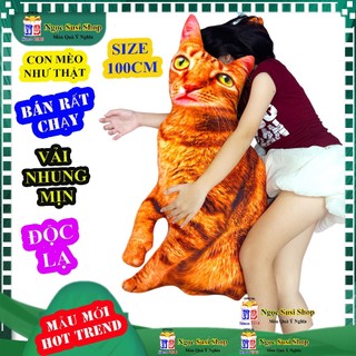 GẤU BÔNG CON MÈO 3D NHƯ THẬT ĐỘC LẠ SIÊU HOT - THÚ BONG CON MÈO CHẤT NHUNG  MUA CHỌN SIZE NGỌC SUSI
