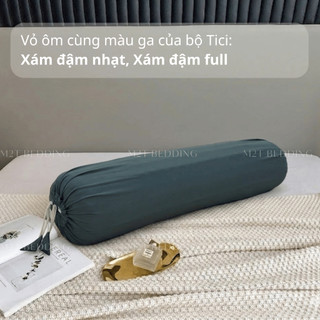 Vỏ gối ôm cotton Tici M2T BEDDING cùng màu với ga giường của bộ chăn ga gối- Kích thước 70x100cm