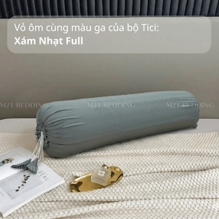 Vỏ gối ôm cotton Tici M2T BEDDING cùng màu với ga giường của bộ chăn ga gối- Kích thước 70x100cm