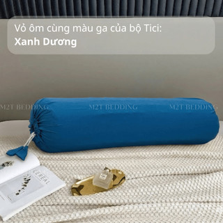 Vỏ gối ôm cotton Tici M2T BEDDING cùng màu với ga giường của bộ chăn ga gối- Kích thước 70x100cm