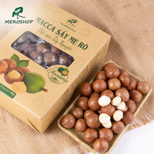 Đặc Sản Hạt Macca Tây Nguyên Sấy Chín Còn Vỏ Size Trung Thương Hiệu Mẹ Rô