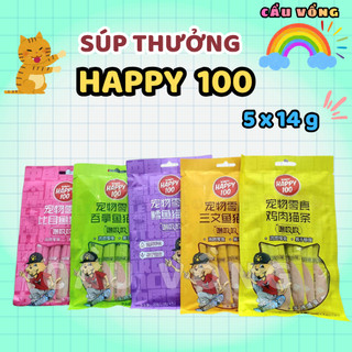 [Hỏa Tốc] Súp thưởng HAPPY 100 cho mèo - Gói 70g