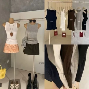 𝐍𝐠𝐨𝐜𝐚𝐧𝐡𝟔𝟗𝟓𝟗 SALE WGWE A382 Áo 3 lỗ body phong cách mùa hè trơn tiểu thư #8505 basic