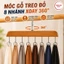 Combo 3 cái Móc gỗ treo đồ 8 nhánh xoay 360 độ