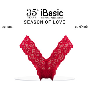 [SEASON OF LOVE] Quần lót Quần chip chữ Y lọt khe hở mông ren iBaisc gợi cảm màu đỏ PANY094