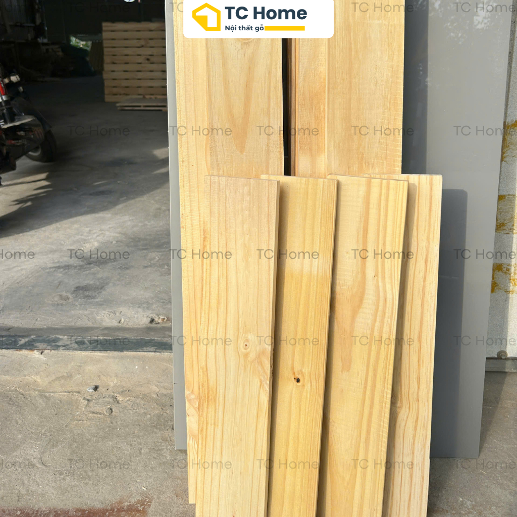 [Combo 5-10 Thanh Gỗ Thông] Mài Nhẵn 4 Mặt Dài 50cm - Ván Gỗ DIY, Decor Nội Thất, Đóng Đồ - TC Home