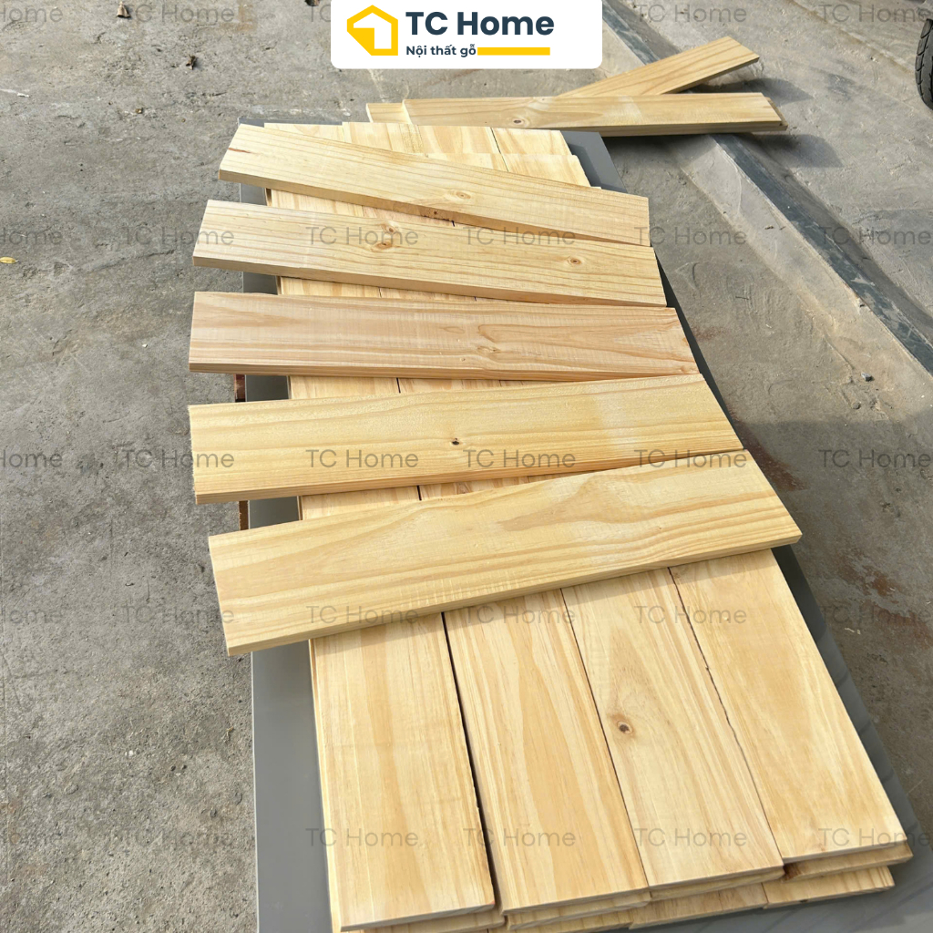 [Combo 5-10 Thanh Gỗ Thông] Mài Nhẵn 4 Mặt Dài 50cm - Ván Gỗ DIY, Decor Nội Thất, Đóng Đồ - TC Home