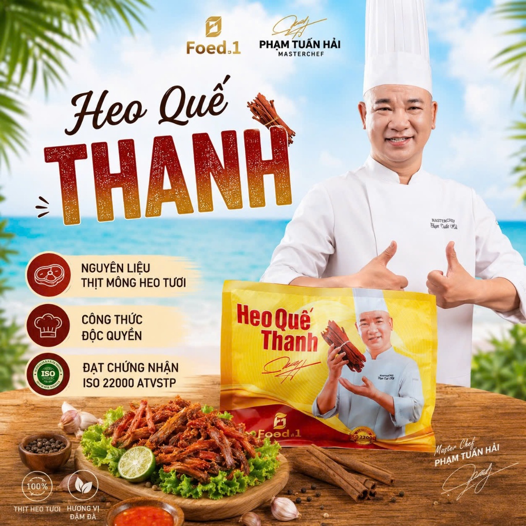 Heo Quế Thanh xuyên tiêu Chef Hải thịt bò mông tươi 100%  - Masterchef Phạm Tuấn Hải