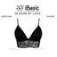 Áo ngực Áo lót Bralette mút mỏng không gọng satin phối ren iBasic thoải mái gợi cảm màu đen BRAW171