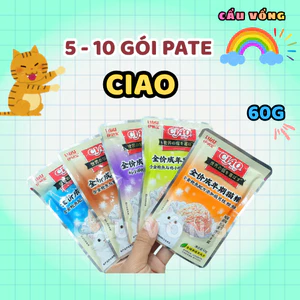 5 - 10 gói Pate CIAO Cho Mèo - Gói 60g