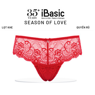 [SEASON OF LOVE] Quần lót Quần chip lọt khe hở mông ren xuyên thấu iBasic nóng bỏng gợi cảm màu đỏ PANW199