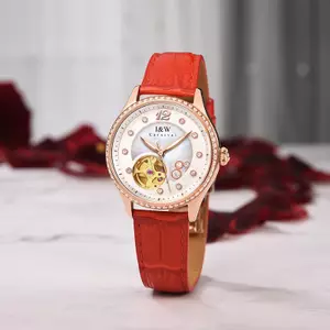 Đồng Hồ Nữ I&W Carnival 573L-D1 Chính Hãng Full Box Chống Nước 30m Kính Sapphire (Máy Cơ Tự Động)