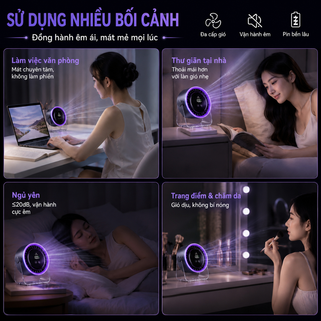 2026 Quạt tốc độ cao để bàn 2 trong 1 mới Quạt gió 100 tốc độ Màn hình kỹ thuật số quạt turbo có