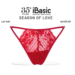 [SEASON OF LOVE] Quần lót Quần chip lọt khe dây một mảnh ren màu đỏ gợi cảm sexy iBasic PANW198