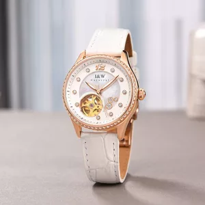 Đồng Hồ Nữ I&W Carnival 573L-D2 Chính Hãng Full Box Chống Nước 30m Kính Sapphire (Máy Cơ Tự Động)