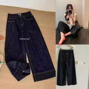 𝐍𝐠𝐨𝐜𝐚𝐧𝐡𝟔𝟗𝟓𝟗 WGWE Q901 Quần dài jeans suông #9369 phong cách tiểu thư trẻ trung basic N999 Ord