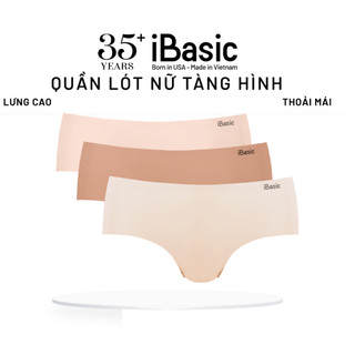 Combo 3 quần lót nữ iBasic không đường may lưng cao dưới rốn kết hợp free cut và ép nhiệt V119