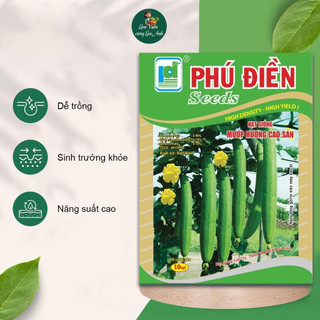 Hạt giống Mướp Hương Ta Siêu Trái (Gói 2G~15 Hạt) Dễ Trồng, Thơm Ngọt, Trồng Quanh Năm