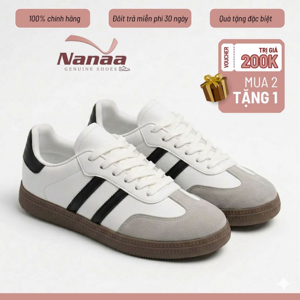 [SIÊU SALE 7.7 GIẢM 40K] Giày Thể Thao Uniscex Hai Sọc Ulzaang. Full Box Phong Cách Hiện Đại. Basic 2026 NaNaa