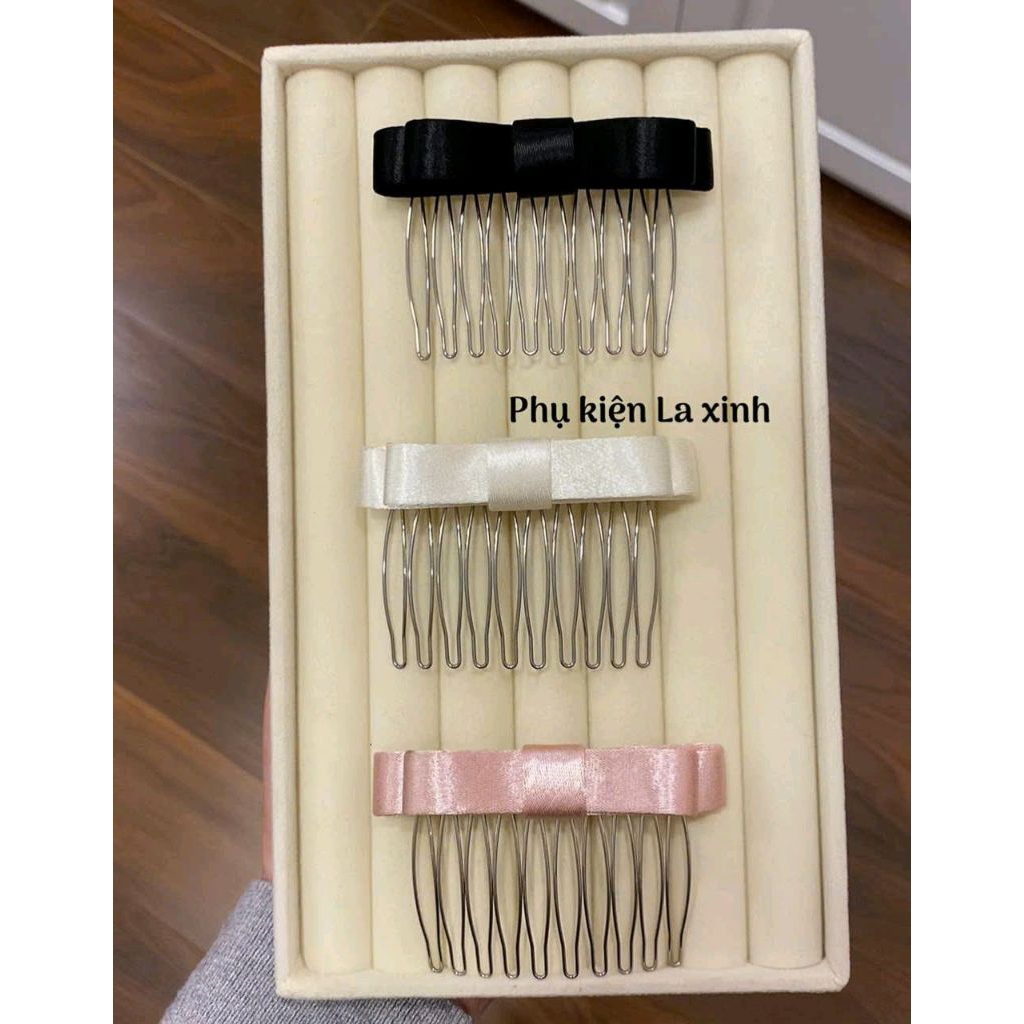 1 cái xược phồng tóc 10 răng (hàng loại l) dáng nơ basic dễ phối đồ