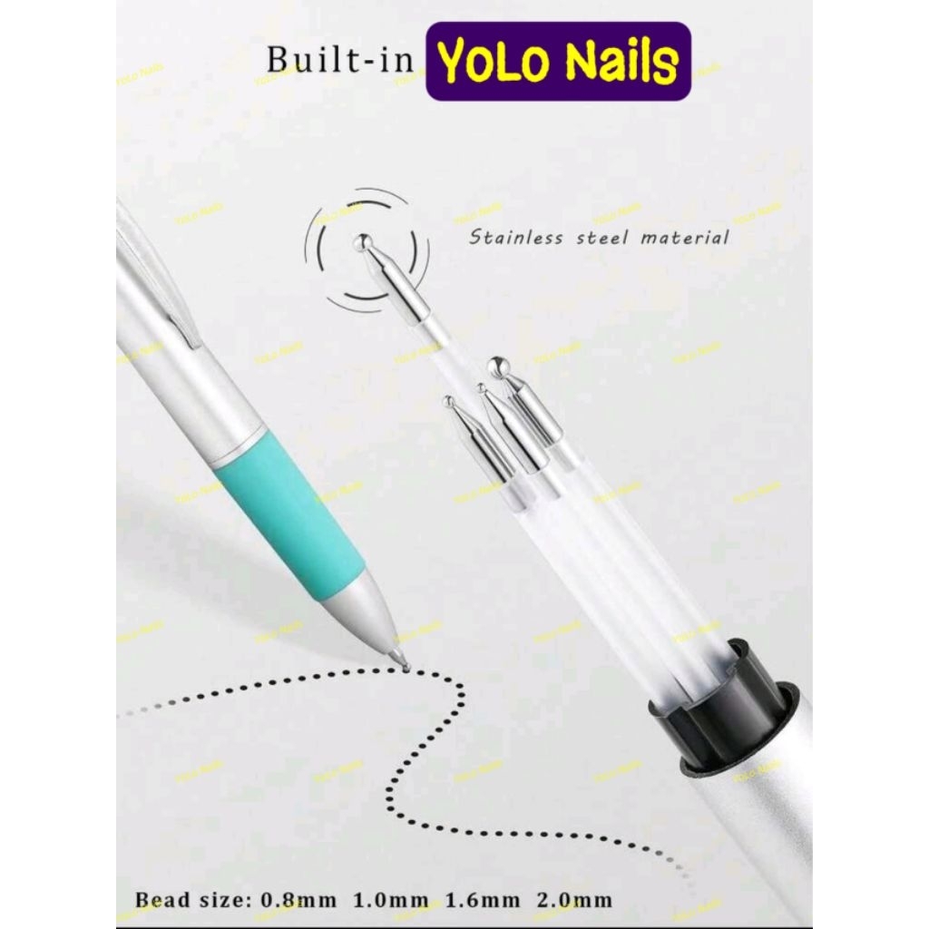 YoLo Nails:Bút Chấm Bi 5in1