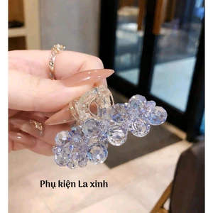 Kẹp càng cua đá sáng lấp lánh mini nửa đầu size 4.5cm (1 cái)