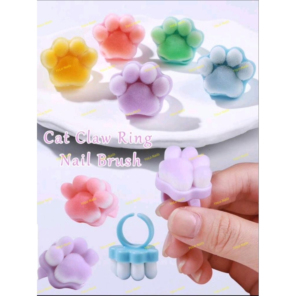 Nhẫn Phủi Bụi Nails Chân Mèo ( Giao Màu Ngẫu Nhiên)