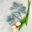 Set 4 Kẹp Tóc Càng Cua Nhựa Acrylic Vân Đá Phong Cách Hàn Quốc - Combo Kẹp Tóc Hoa Sứ, Kẹp Nơ Tiểu Thư Sang Chảnh