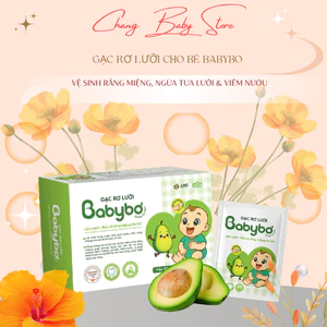 Gạc Rơ Lưỡi Cho Bé BabyBo – Vệ Sinh Răng Miệng, Ngừa Tưa Lưỡi & Viêm Nướu hộp 30 gói