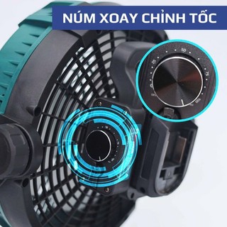 Quạt tích điện Bossun M21B-Q12I (12 inch) Không chổi than 6 tốc độ gió - Quạt chân dùng pin quỳ