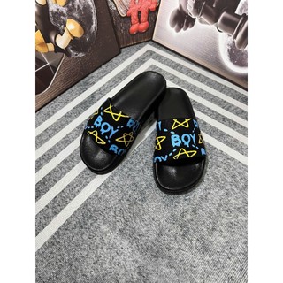 Dép lê nam ĐS Q ICON Lá bản màu Hồng size 36 tới 43 đế sóng quai cao su chữ nổi đẹp chất.