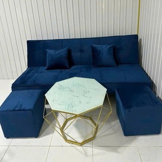 bộ bàn ghế sofa 1m7 ( 6 món ) được dùng ở phòng khách trưng bày-sang trọng-sạch sẽ