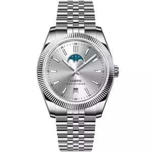 Đồng Hồ Nam Chính Hãng Lobinni LB19018G Full Box Chống Nước Kính Sapphire Dây Thép (Máy Cơ Tự Động)