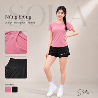 Bộ Quần Áo Tập Gym Yoga Nữ Áo Phủ Bụng Phối Lưới Quần Đùi 2 Lớp Có Túi 949