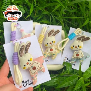 Móc Khoá Thú Bông Thêu Tay Handmade - Keychain Cute Gấu Thỏ Tặng Quà