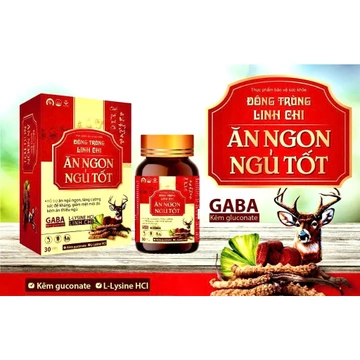 Đông trùng, linh chi Ăn Ngon Ngủ Tốt tăng đề kháng giảm stress,suy nhược thần kinh rối loạn tiền đình,mất ngủ