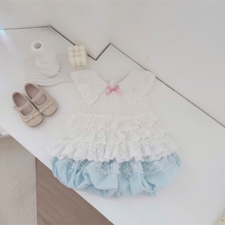 Quần áo trẻ em, Set áo thô trắng xoè nhiều tầng bé gái 9-26kg S2150 Tiểu Yến KID
