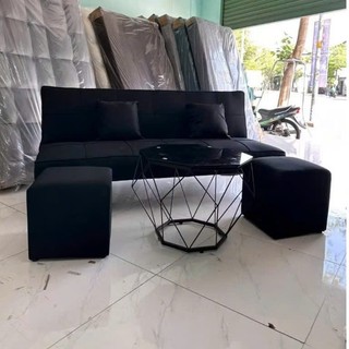 bộ sofa trưng bày phòng khách có thể mở thành giường nằm 1m7
