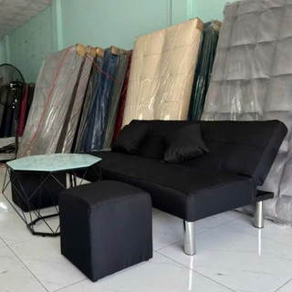 bộ sofa trưng bày phòng khách có thể mở thành giường nằm 1m7