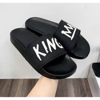 Dép Lê Dán Quai Ngang Nam Nữ King Vương Miện - Dép Nhẹ Êm Đi Thoáng Đủ Size 36-43