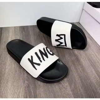 Dép Lê Dán Quai Ngang Nam Nữ King Vương Miện - Dép Nhẹ Êm Đi Thoáng Đủ Size 36-43