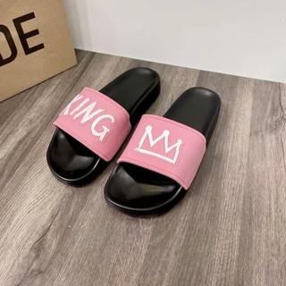 Dép Lê Dán Quai Ngang Nam Nữ King Vương Miện - Dép Nhẹ Êm Đi Thoáng Đủ Size 36-43