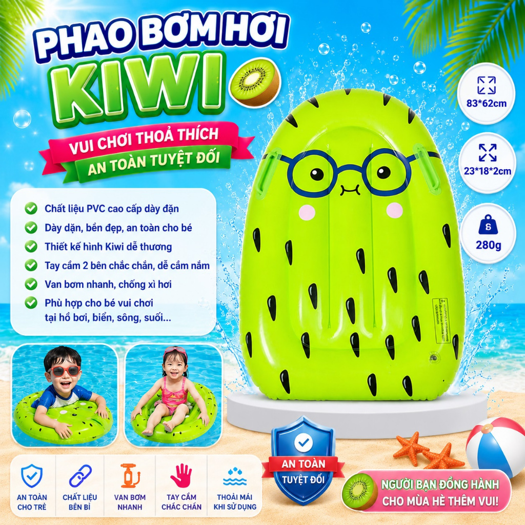 Các loại phao ván lướt sóng bơm hơi, phao bơm hơi hình thú, ô tô, máy bay đẹp dễ thương + BƠM