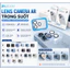 Kính Camera AR KUZOOM Clear Lens Protector Cho iPhone 11 12 13 14 15 16 17 Pro Max