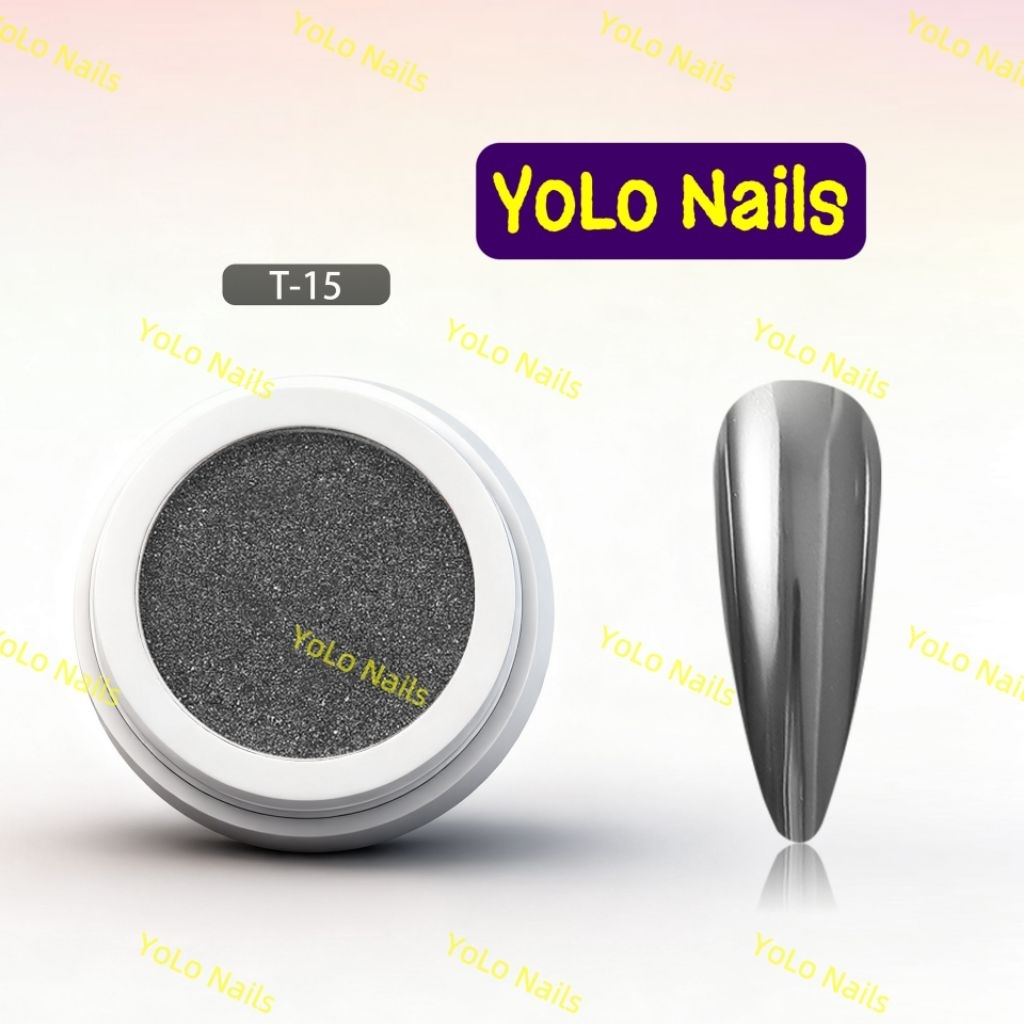 YoLo Nails: Tráng Gương Cao Cấp, Loại Mới Nâng Cấp Hạt Siu Mịn,Siêu Bám, Bóng Sáng