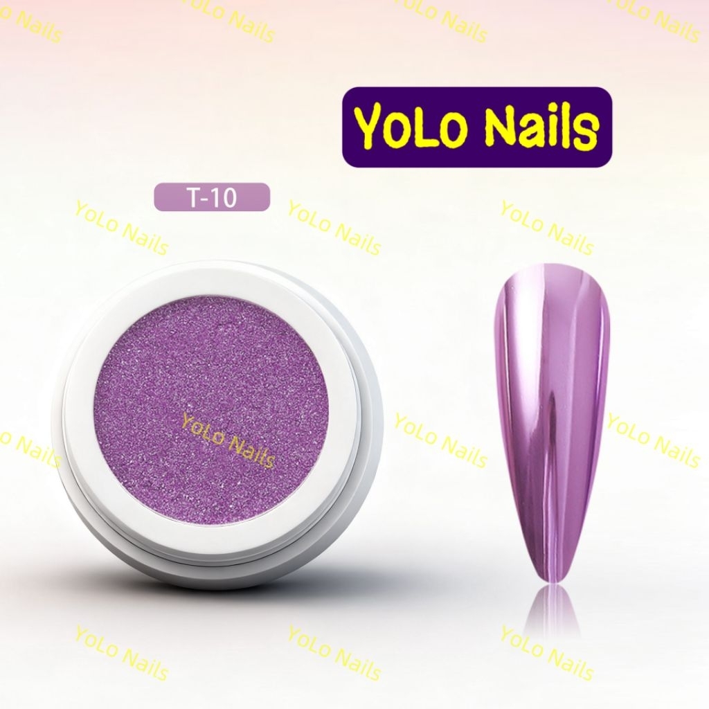 YoLo Nails: Tráng Gương Cao Cấp, Loại Mới Nâng Cấp Hạt Siu Mịn,Siêu Bám, Bóng Sáng