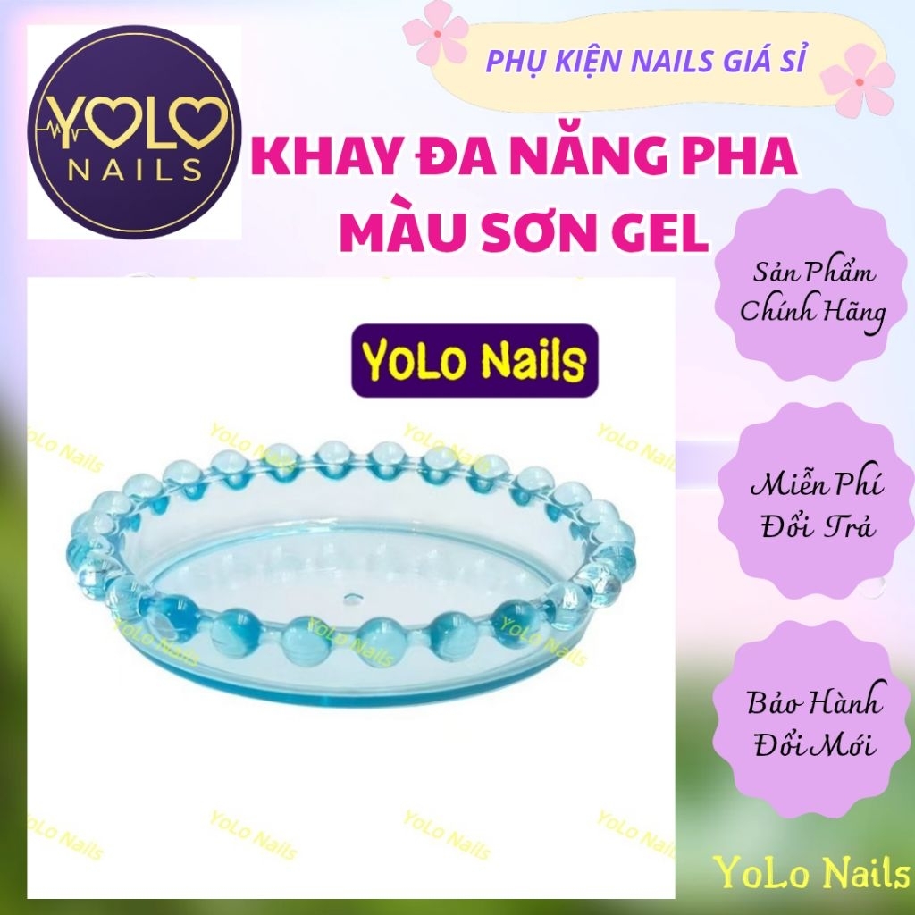 Khay Đa Năng, Dùng Pha Màu Nails, Gác Cọ, Chụp Hình Sản Phẩm ,