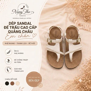 Sandal Nữ Xỏ Ngón Quai Chéo Đế Xuồng Cao Cấp – Dép Quai Hậu Nữ Đi Biển, Đi Học Thời Trang Style Hàn Quốc (Full Box)